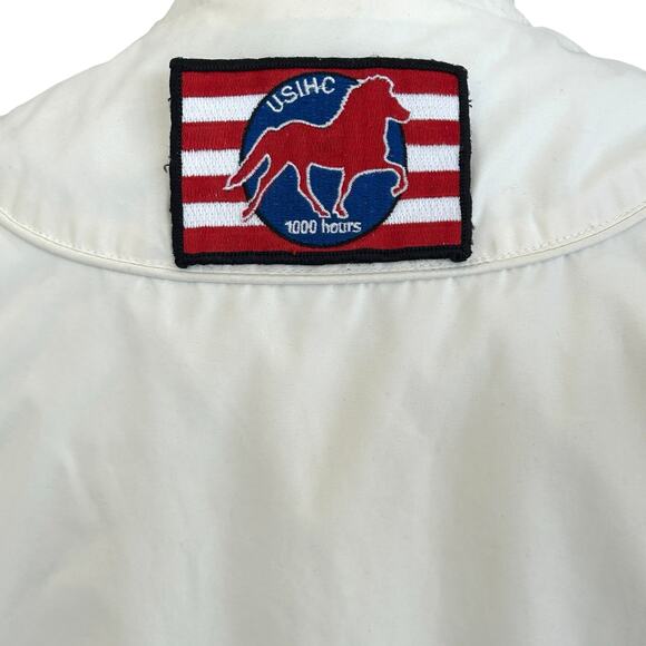 Mountain Horse Full Zip Riding Vest Women Medium Cream Equestrian Horses Outdoor - Picture 9 of 12